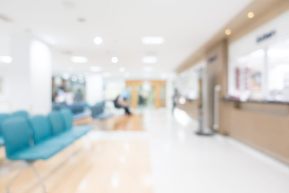 Blur hospital Abstract blur hospital and clinic interior for background